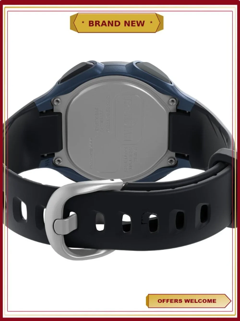 Timex Men's 30-Lap Sport Watch, Indiglo Night-Light, Plastic, Water Resistant
